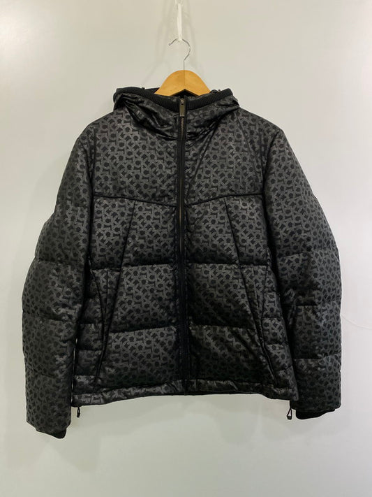 【中古品】【メンズ】 1191 カルバンクライン MONOGRAM DOWN JACKET モノグラム ダウンジャケット メンズ アウター 141-260213-em-38-min サイズ：M カラー：ブラック（モノグラム） 万代Net店