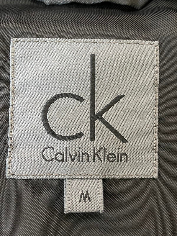 【中古品】【メンズ】 1191 カルバンクライン MONOGRAM DOWN JACKET モノグラム ダウンジャケット メンズ アウター 141-260213-em-38-min サイズ：M カラー：ブラック（モノグラム） 万代Net店