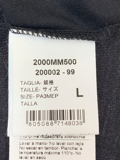 【中古品】【メンズ】 MSGM エムエスジーエム LOGO TEE ロゴ ティーシャツ 2000MM500 メンズ 半袖 ショートスリーブ 141-260709-hu-01-min サイズ：L カラー：ブラック 万代Net店