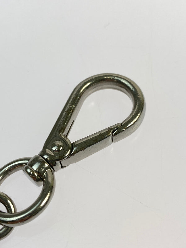 【中古品】【メンズ/レディース】 PRADA プラダ サフィアーノ トライアングルロゴ キーホルダー 183-260713-KS-20-min カラー：シルバー/ブラック 万代Net店