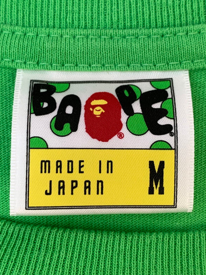 【中古品】【メンズ】 A BATHING APE アベイシングエイプ SHARK SS TEE ャーク ショートスリーブ ティーシャツ 半袖 Tシャツ メンズ 142-260630-hu-02-min サイズ：M カラー：グリーン 万代Net店
