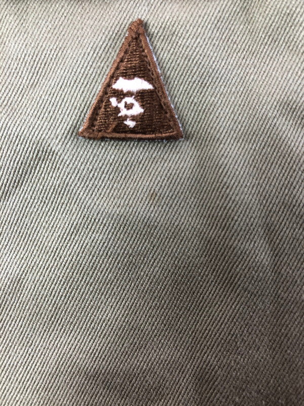 【中古品】【メンズ】 A BATHING APE アベイシングエイプ BOY SCOUT SHIRT ボーイ スカウト シャツ 長袖シャツ 142-260518-na-26-tagh サイズ：L カラー：ベージュ系 万代Net店