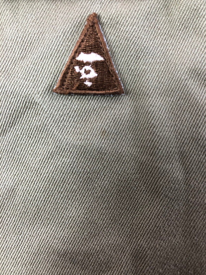 【中古品】【メンズ】 A BATHING APE アベイシングエイプ BOY SCOUT SHIRT ボーイ スカウト シャツ 長袖シャツ 142-260518-na-26-tagh サイズ：L カラー：ベージュ系 万代Net店