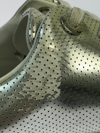 【現状渡し品】【メンズ】 LOUIS VUITTON ルイ・ヴィトン SNEAKERS GO1126 メタリック フロントローライン スニーカー 靴 179-260219-yn-21-min サイズ：7 カラー：シルバー 万代Net店