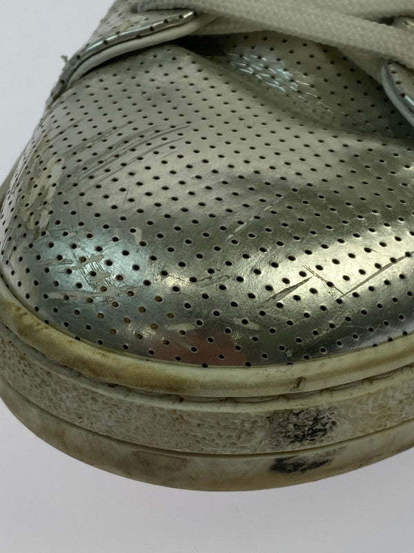 【現状渡し品】【メンズ】 LOUIS VUITTON ルイ・ヴィトン SNEAKERS GO1126 メタリック フロントローライン スニーカー 靴 179-260219-yn-21-min サイズ：7 カラー：シルバー 万代Net店