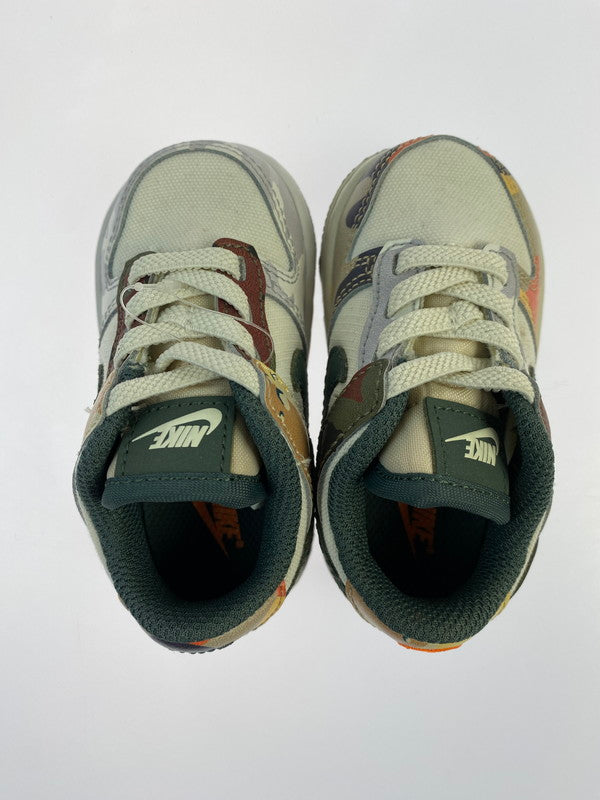 【中古品】【キッズ】 NIKE ナイキ DUNK LOW SE (TDE) DB1902-100 ダンク ロー スニーカー 靴 173-260219-yn-20-min サイズ：10cm US4C カラー：SAIL/VINTAGE GREEN 万代Net店