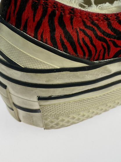 【中古品】【レディース】 XVESSEL GOP LOWS-YEAR OF THE TIGER F21X33R ヴェセル ローカーットスニーカー 靴 166-260219-yn-18-min サイズ：24.5cm カラー：RED 万代Net店