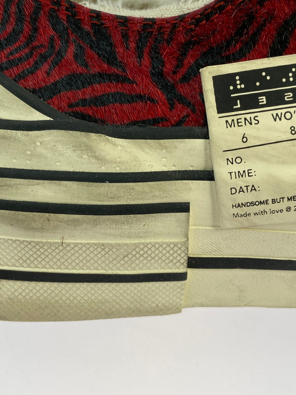 【中古品】【レディース】 XVESSEL GOP LOWS-YEAR OF THE TIGER F21X33R ヴェセル ローカーットスニーカー 靴 166-260219-yn-18-min サイズ：24.5cm カラー：RED 万代Net店