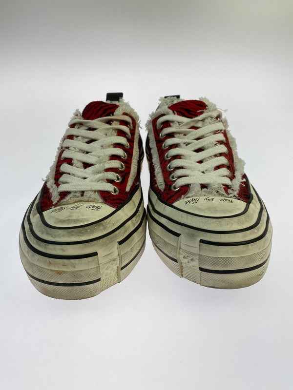 【中古品】【レディース】 XVESSEL GOP LOWS-YEAR OF THE TIGER F21X33R ヴェセル ローカーットスニーカー 靴 166-260219-yn-18-min サイズ：24.5cm カラー：RED 万代Net店