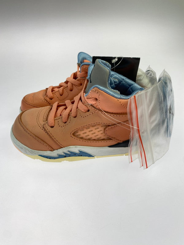 【中古品】【キッズ】 DJ KHALED × NIKE JORDAN 5 RETRO SP (TD) DV4981-641 DJキャレド ナイキ エア ジョーダン スニーカー 靴 173-260219-yn-19-min サイズ：14cm US8C カラー：CRIMSON BLISS/LECHE BLUE-SAIL 万代Net店