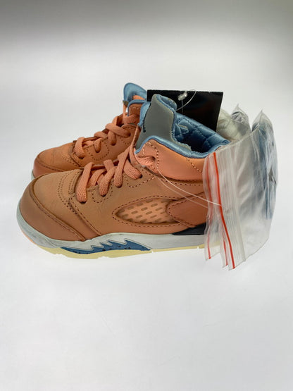 【中古品】【キッズ】 DJ KHALED × NIKE JORDAN 5 RETRO SP (TD) DV4981-641 DJキャレド ナイキ エア ジョーダン スニーカー 靴 173-260219-yn-19-min サイズ：14cm US8C カラー：CRIMSON BLISS/LECHE BLUE-SAIL 万代Net店