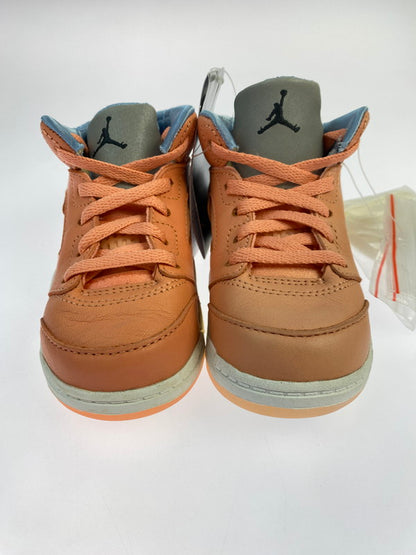【中古品】【キッズ】 DJ KHALED × NIKE JORDAN 5 RETRO SP (TD) DV4981-641 DJキャレド ナイキ エア ジョーダン スニーカー 靴 173-260219-yn-19-min サイズ：14cm US8C カラー：CRIMSON BLISS/LECHE BLUE-SAIL 万代Net店