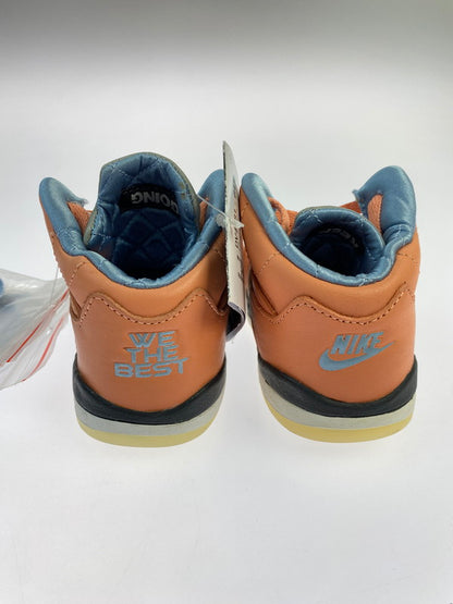 【中古品】【キッズ】 DJ KHALED × NIKE JORDAN 5 RETRO SP (TD) DV4981-641 DJキャレド ナイキ エア ジョーダン スニーカー 靴 173-260219-yn-19-min サイズ：14cm US8C カラー：CRIMSON BLISS/LECHE BLUE-SAIL 万代Net店