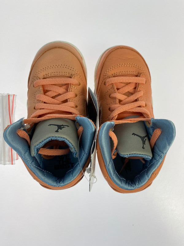 【中古品】【キッズ】 DJ KHALED × NIKE JORDAN 5 RETRO SP (TD) DV4981-641 DJキャレド ナイキ エア ジョーダン スニーカー 靴 173-260219-yn-19-min サイズ：14cm US8C カラー：CRIMSON BLISS/LECHE BLUE-SAIL 万代Net店