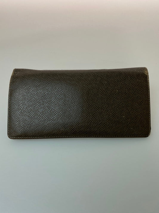 【現状渡し品】【メンズ】 LOUIS VUITTON ルイ・ヴィトン タイガ ポルトフォイユ ブラザ M32578 SP3162 ロングウォレット 二つ折り長財布 179-260222-kk-31-min カラー：グリズリ 万代Net店