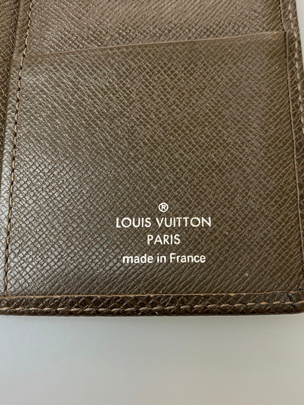 【現状渡し品】【メンズ】 LOUIS VUITTON ルイ・ヴィトン タイガ ポルトフォイユ ブラザ M32578 SP3162 ロングウォレット 二つ折り長財布 179-260222-kk-31-min カラー：グリズリ 万代Net店