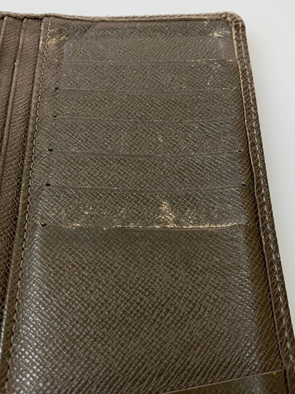 【現状渡し品】【メンズ】 LOUIS VUITTON ルイ・ヴィトン タイガ ポルトフォイユ ブラザ M32578 SP3162 ロングウォレット 二つ折り長財布 179-260222-kk-31-min カラー：グリズリ 万代Net店