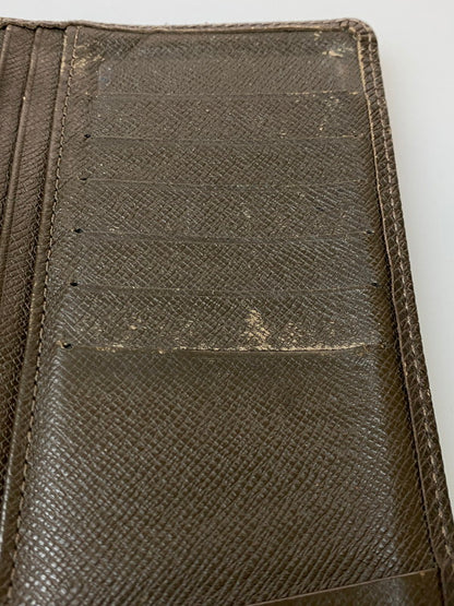 【現状渡し品】【メンズ】 LOUIS VUITTON ルイ・ヴィトン タイガ ポルトフォイユ ブラザ M32578 SP3162 ロングウォレット 二つ折り長財布 179-260222-kk-31-min カラー：グリズリ 万代Net店