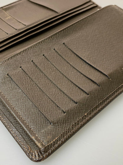【現状渡し品】【メンズ】 LOUIS VUITTON ルイ・ヴィトン タイガ ポルトフォイユ ブラザ M32578 SP3162 ロングウォレット 二つ折り長財布 179-260222-kk-31-min カラー：グリズリ 万代Net店
