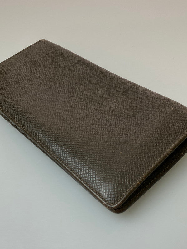 【現状渡し品】【メンズ】 LOUIS VUITTON ルイ・ヴィトン タイガ ポルトフォイユ ブラザ M32578 SP3162 ロングウォレット 二つ折り長財布 179-260222-kk-31-min カラー：グリズリ 万代Net店