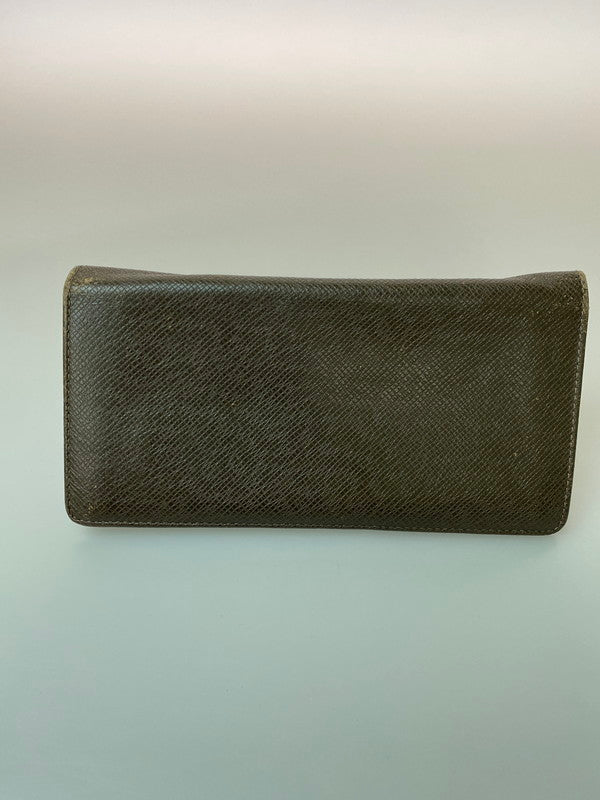 【現状渡し品】【メンズ】 LOUIS VUITTON ルイ・ヴィトン タイガ ポルトフォイユ ブラザ M32578 SP3162 ロングウォレット 二つ折り長財布 179-260222-kk-31-min カラー：グリズリ 万代Net店