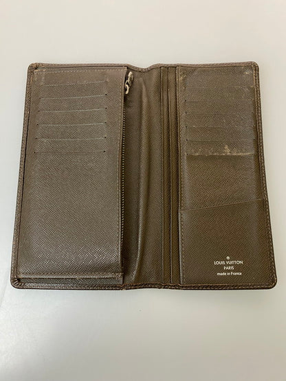 【現状渡し品】【メンズ】 LOUIS VUITTON ルイ・ヴィトン タイガ ポルトフォイユ ブラザ M32578 SP3162 ロングウォレット 二つ折り長財布 179-260222-kk-31-min カラー：グリズリ 万代Net店