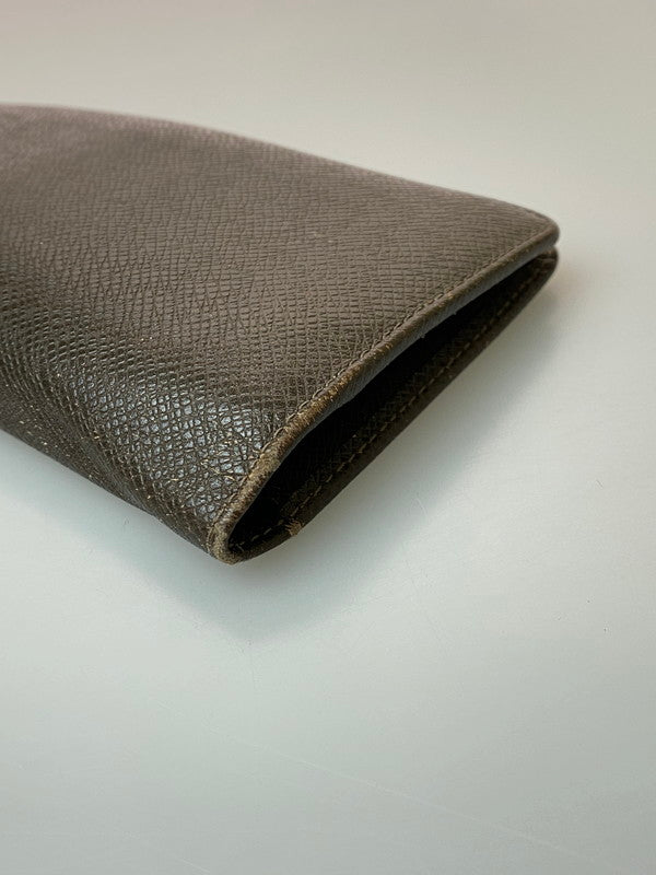【現状渡し品】【メンズ】 LOUIS VUITTON ルイ・ヴィトン タイガ ポルトフォイユ ブラザ M32578 SP3162 ロングウォレット 二つ折り長財布 179-260222-kk-31-min カラー：グリズリ 万代Net店