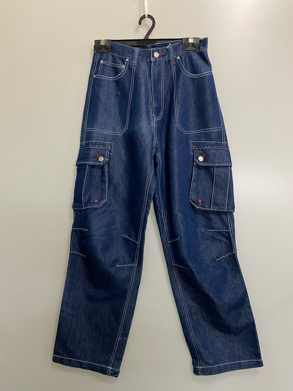 【中古品】【メンズ】 ECKO エコー BAGGY DENIM PANT バギー デニム パンツ メンズ ボトムス ジーンズ ジーパン 157-260720-em-19-min サイズ：M カラー：インディゴ 万代Net店