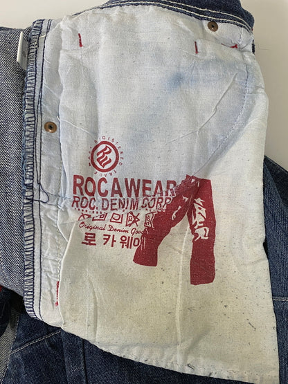 【中古品】【メンズ】 ROCA WEAR ロカウェア PATCH WORK DESIGN DENIM PANT パッチワーク デザイン デニム パンツ メンズ ボトムス ジーンズ ジーパン 157-260720-em-23-min サイズ：W32 カラー：インディゴ 万代Net店