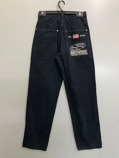 【中古品】【メンズ】 SOUTHPOLE サウスポール DENIM PANT デニムパンツ メンズ ボトムス ジーパン ジーンズ 157-260720-em-21-min サイズ：28 カラー：ブラック 万代Net店