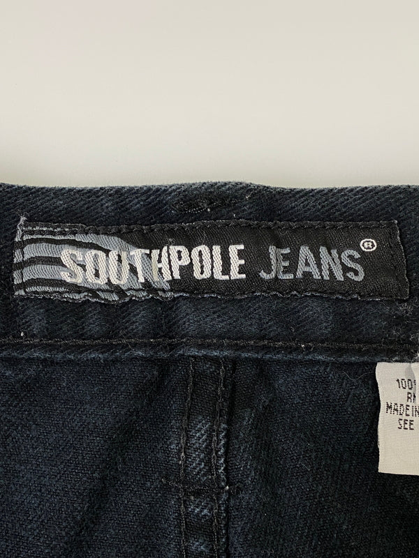 【中古品】【メンズ】 SOUTHPOLE サウスポール DENIM PANT デニムパンツ メンズ ボトムス ジーパン ジーンズ 157-260720-em-21-min サイズ：28 カラー：ブラック 万代Net店
