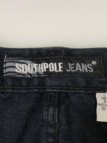 【中古品】【メンズ】 SOUTHPOLE サウスポール DENIM PANT デニムパンツ メンズ ボトムス ジーパン ジーンズ 157-260720-em-21-min サイズ：28 カラー：ブラック 万代Net店