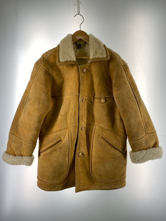 【中古品】【メンズ】 SHEARLING シアリング MOUTON COAT ムートン コート ジャケット アウター 146-260215-SH-12-min カラー：ブラウン 万代Net店