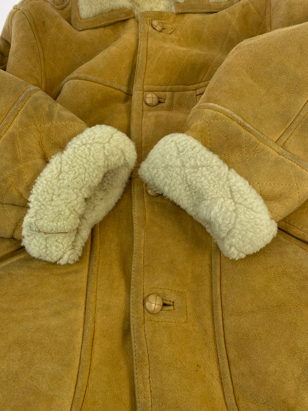 【中古品】【メンズ】 SHEARLING シアリング MOUTON COAT ムートン コート ジャケット アウター 146-260215-SH-12-min カラー：ブラウン 万代Net店