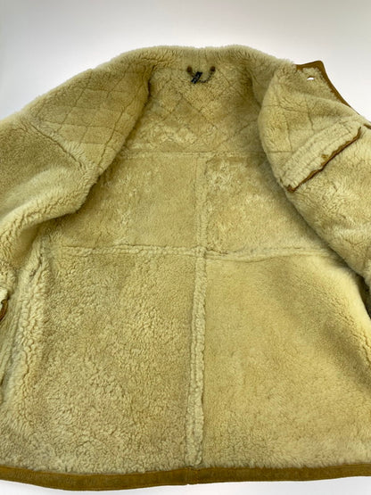 【中古品】【メンズ】 SHEARLING シアリング MOUTON COAT ムートン コート ジャケット アウター 146-260215-SH-12-min カラー：ブラウン 万代Net店