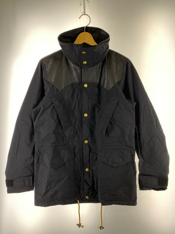 【中古品】【メンズ】 Rocky Mountain FeatherBed ロッキーマウンテンフェザーベッド LEATHER YOKE MOUNTAIN JACKET 450-432-04 レザー ヨーク マウンテンジャケット ゴアテックス レザー アウター 145-260215-SH-07-min サイズ：38 カラー：ブラック 万代Net店