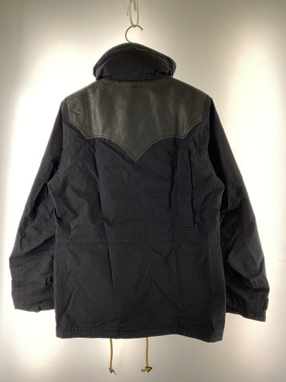 【中古品】【メンズ】 Rocky Mountain FeatherBed ロッキーマウンテンフェザーベッド LEATHER YOKE MOUNTAIN JACKET 450-432-04 レザー ヨーク マウンテンジャケット ゴアテックス レザー アウター 145-260215-SH-07-min サイズ：38 カラー：ブラック 万代Net店