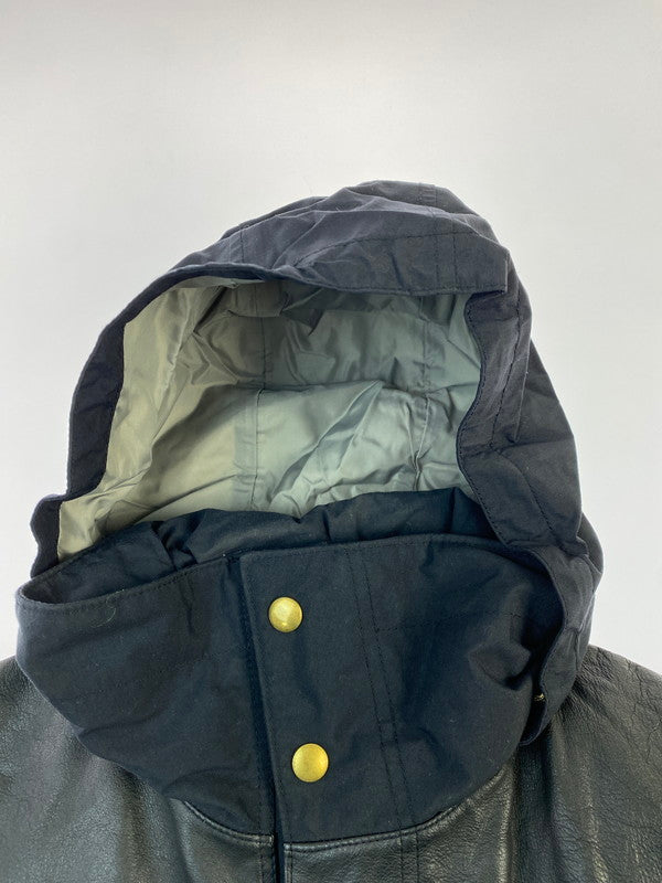 【中古品】【メンズ】 Rocky Mountain FeatherBed ロッキーマウンテンフェザーベッド LEATHER YOKE MOUNTAIN JACKET 450-432-04 レザー ヨーク マウンテンジャケット ゴアテックス レザー アウター 145-260215-SH-07-min サイズ：38 カラー：ブラック 万代Net店