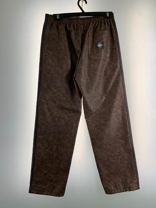 【中古品】【メンズ】 BRONZE AGE ブロンズ エイジ LEATHER PANTS レザー パンツ メンズ ボトムス 157-260709-hu-28-min サイズ：M カラー：ブラウン 万代Net店