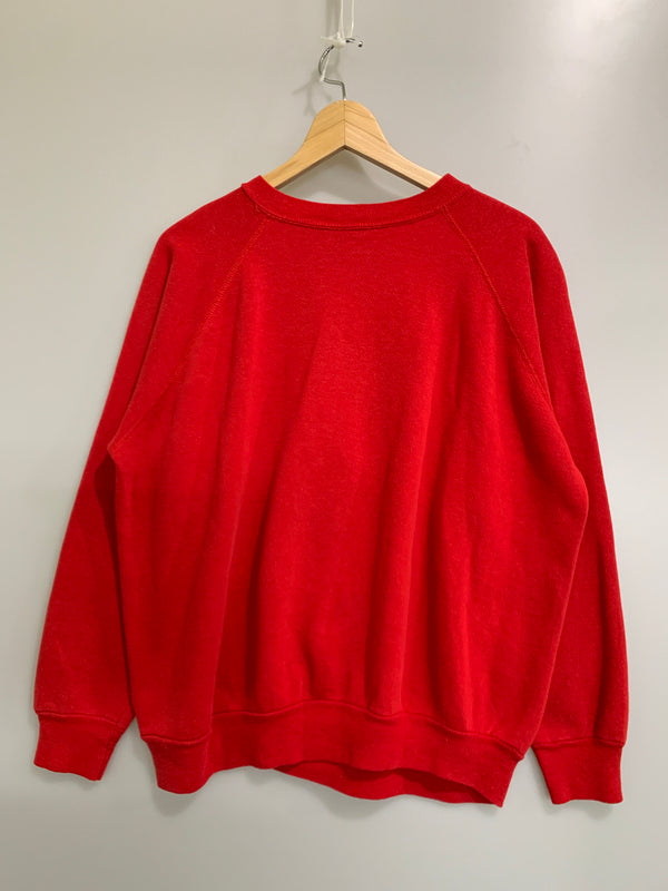 【現状渡し品】【メンズ】 SNOOPY スヌーピー 70-80S JOE COOL SWEAT SHIRT スウェットシャツ トレーナー ヴィンテージ 146-260718-AS-28-min サイズ：XL カラー：レッド 万代Net店