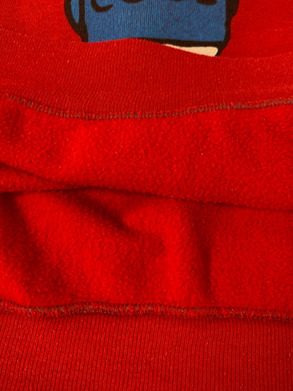 【現状渡し品】【メンズ】 SNOOPY スヌーピー 70-80S JOE COOL SWEAT SHIRT スウェットシャツ トレーナー ヴィンテージ 146-260718-AS-28-min サイズ：XL カラー：レッド 万代Net店