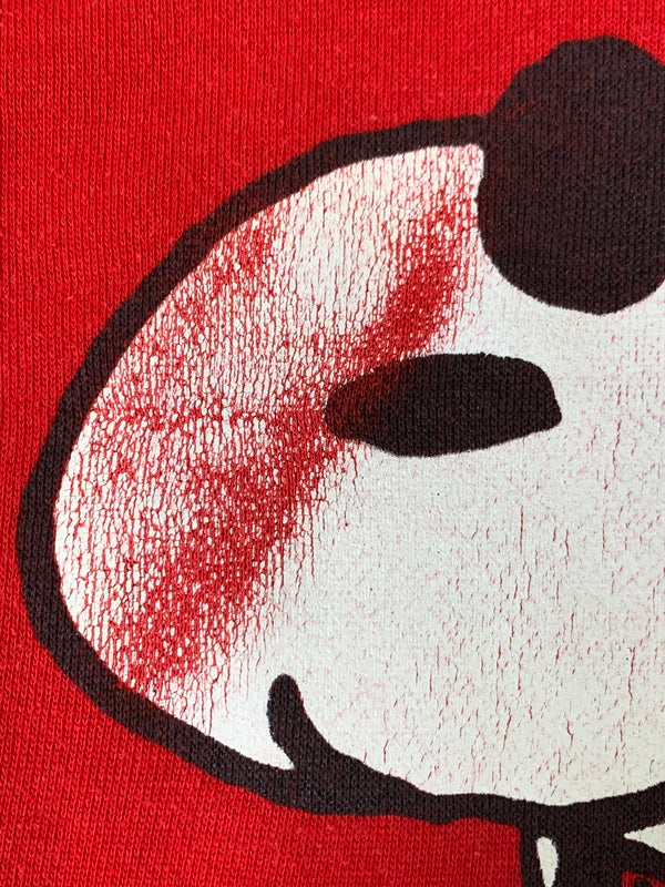 【現状渡し品】【メンズ】 SNOOPY スヌーピー 70-80S JOE COOL SWEAT SHIRT スウェットシャツ トレーナー ヴィンテージ 146-260718-AS-28-min サイズ：XL カラー：レッド 万代Net店