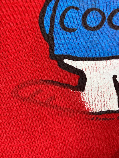【現状渡し品】【メンズ】 SNOOPY スヌーピー 70-80S JOE COOL SWEAT SHIRT スウェットシャツ トレーナー ヴィンテージ 146-260718-AS-28-min サイズ：XL カラー：レッド 万代Net店