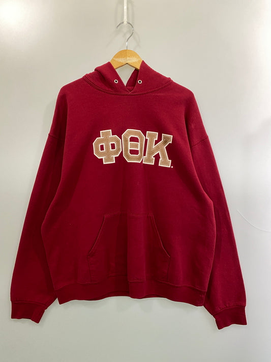 【中古品】【メンズ】 JERZEES ジャージーズ LOGO HOODED ロゴ フーディー パーカー トップス 146-260715-yn-20-min サイズ：XL カラー：レッド 万代Net店
