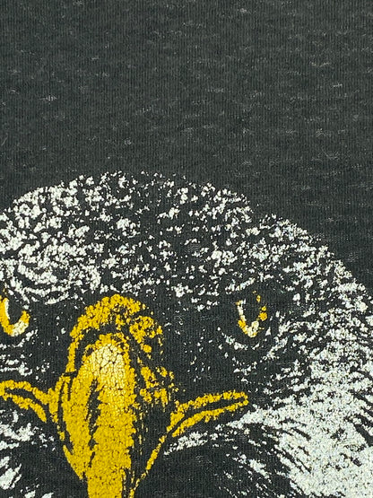 【中古品】【メンズ】 HARLEY DAVIDSON ハーレーダビッドソン 80's EAGLE PRINT 80年代 イーグルプリント Tシャツ 146-260215-SH-08-min サイズ：L カラー：ブラック 万代Net店
