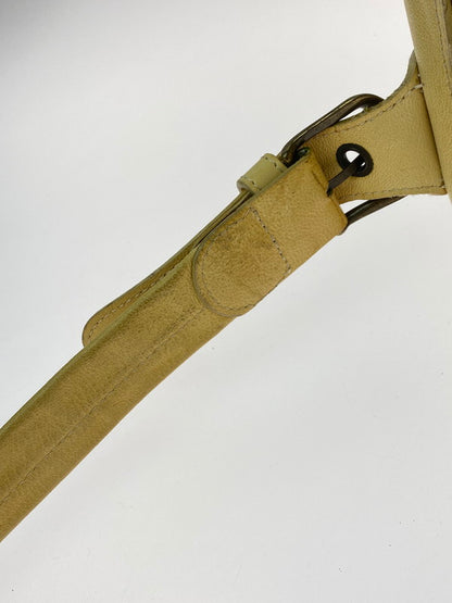 【中古品】【メンズ】 HAUTE LEATHER BAG オート レザーバッグ カバン 188-260219-yn-22-min カラー：ベージュイエロー 万代Net店