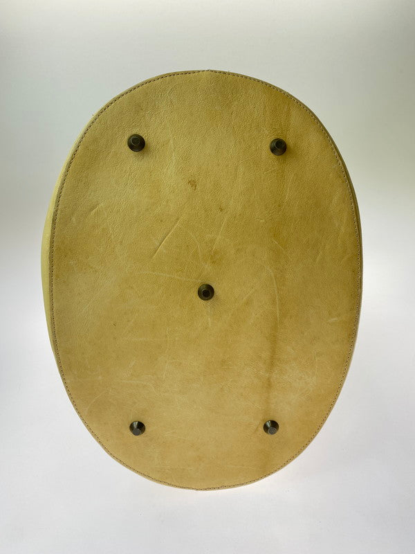 【中古品】【メンズ】 HAUTE LEATHER BAG オート レザーバッグ カバン 188-260219-yn-22-min カラー：ベージュイエロー 万代Net店