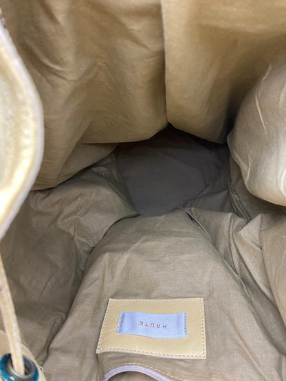 【中古品】【メンズ】 HAUTE LEATHER BAG オート レザーバッグ カバン 188-260219-yn-22-min カラー：ベージュイエロー 万代Net店