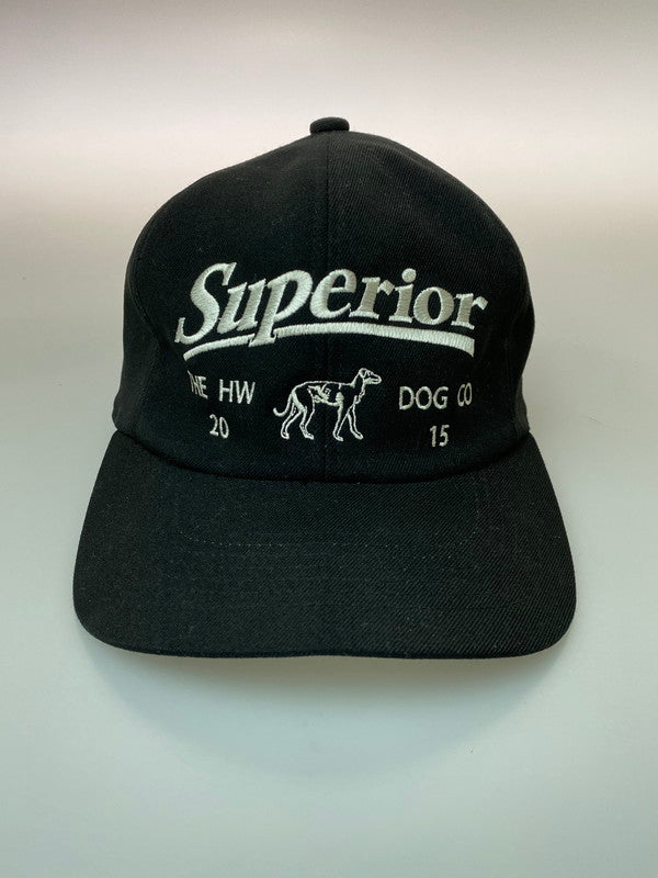 【中古品】【メンズ】 THE H.W.DOG＆CO ドッグアンドコー 24AW SUPERIOR LOGO BASEBALL CAP D-00961 スペリオールロゴ ベースボールキャップ 帽子 185-260222-kk-34-min サイズ：ONE カラー：ブラック 万代Net店