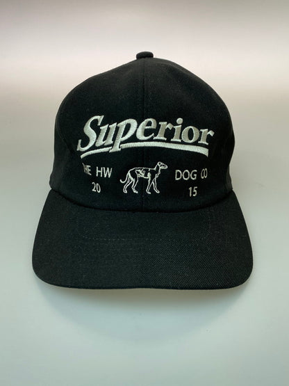 【中古品】【メンズ】 THE H.W.DOG＆CO ドッグアンドコー 24AW SUPERIOR LOGO BASEBALL CAP D-00961 スペリオールロゴ ベースボールキャップ 帽子 185-260222-kk-34-min サイズ：ONE カラー：ブラック 万代Net店